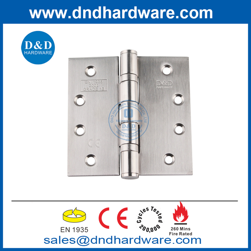 BS EN1935 Stainless Steel 304 Modern Door Hinge for Metal Door- DDSS001-CE-4X4X3