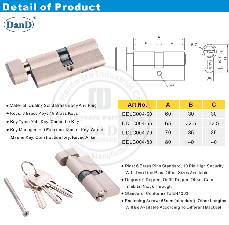 Mortise Cylinder-D&D Hardware