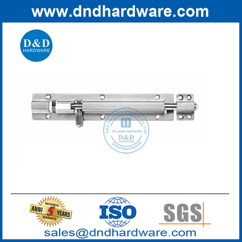 Modern Sliding Locking Stainless Steel Door Latch Tower Bolt-DDDB024
