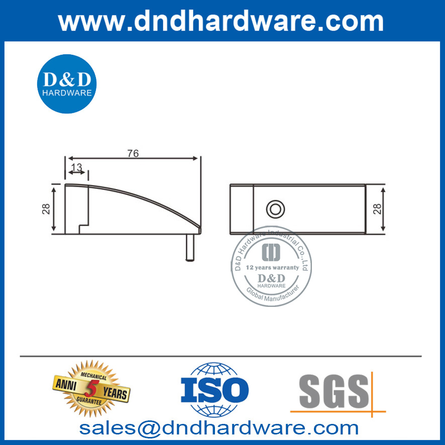 Stainless Steel Floor Mounted Bedroom Door Stopper-DDDS013