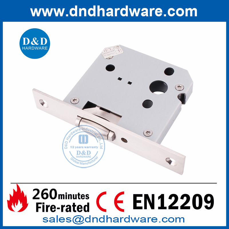 SS304 Euro Roller Bolt Lock Body for Interior Door-DDML030