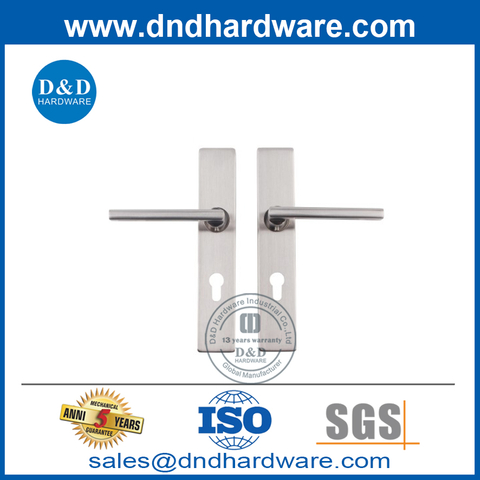 SS304 Square Corner Door Handle on Backplate for Internal Door-DDTP007