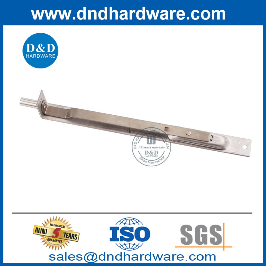 Stainless Steel Residential Security Nail Flush Door Bolt-DDDB005