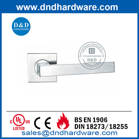 Modern Custom Stainless Steel Square Interior Door Handle-DDTH020