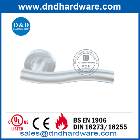 Grade 4 Stainless Steel Lever Handle for Industrial Door-DDTH007