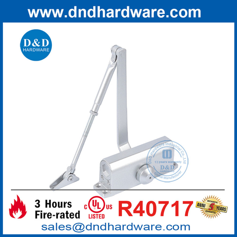 Casting Aluminium Security UL Certified Outside Fire Door Closer-DDDC012