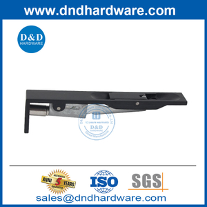 6 Inch Matt Black SS304 Lever Action Flush Bolt for Wooden Door-DDDB001