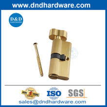 Satin Gold Finish 70mm European Bathroom Solid Brass Door Lock Cylinder-DDLC007