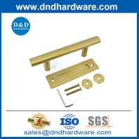 Exterior Satin Brass Gold Barn Door Handle Hardware Stainless Steel-DDBD101