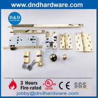 CE Marked Polish Brass SS304 Wooden Door Hardware