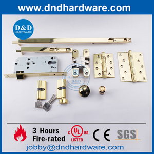 CE Marked Polish Brass SS304 Wooden Door Hardware