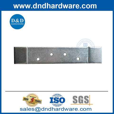Steel Zinc Plate 4 Inch Hinge Hole Spacing Door Hinge Reinforcement Plate-DDHR003