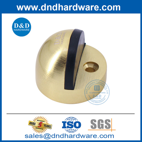 Zinc Alloy Satin Brass Decorative Hardware Door Stopper-DDDS002