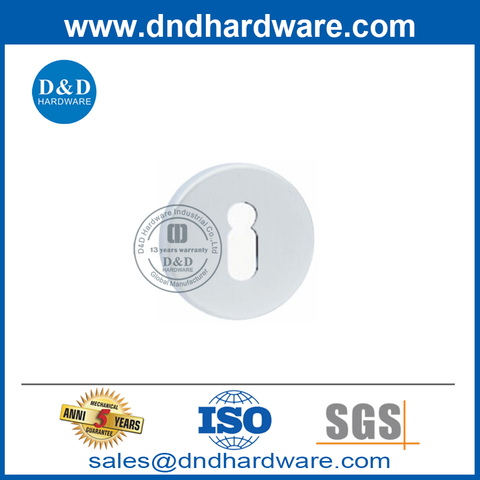 Stainless Steel Round Type Cylinder Door Escutcheon for External Door-DDES006