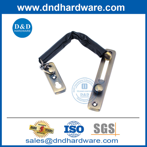 Stainless Steel Antique Brass Door Chain Lock for Hotel Building-DDDG004