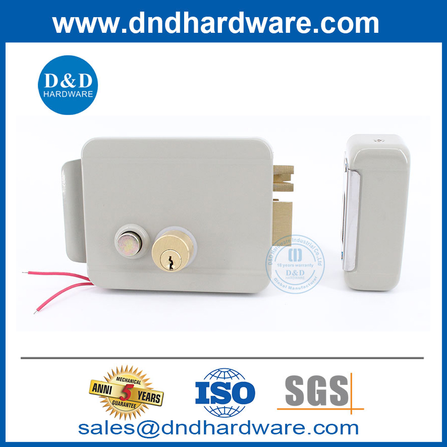 Smart Security Lock Hardware 12V Electric Rim Door Lock Manufacturers-DDRL044