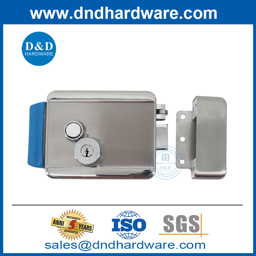Brass Cylinder Night Latch Electrical Rim Lock for Exterior Door-DDRL160
