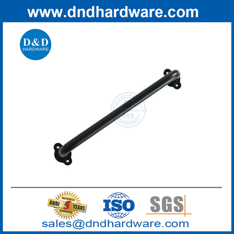 Sliding Barn Door Handle with Flush Finger Pull Black Wooden Handles-DDBD092