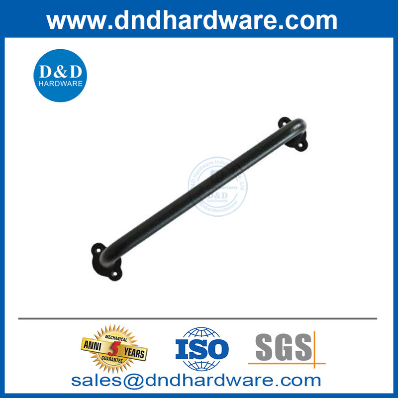 Sliding Barn Door Handle with Flush Finger Pull Black Wooden Handles-DDBD092