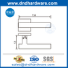 Good Quality Modern Satin 304 Stainless Steel Solid Lever Door Handle for Door-DDSH053