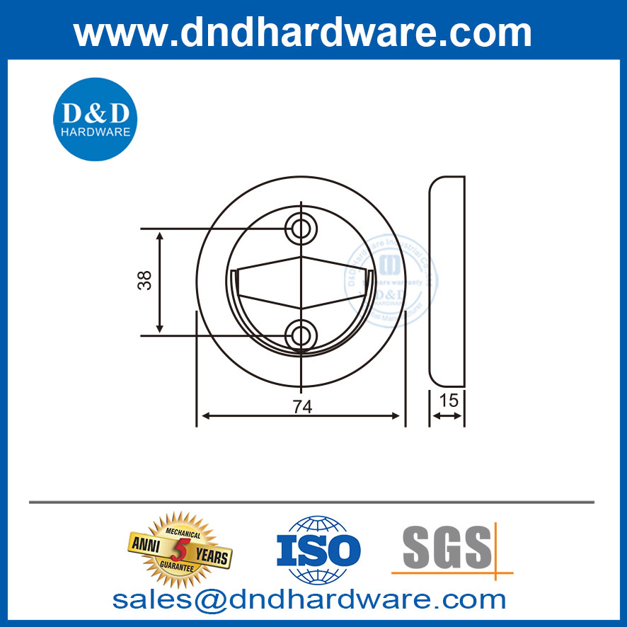 Stainless Steel Furniture Drawer Handle Kitchen Cabinet Drawer Pull -DDFH014