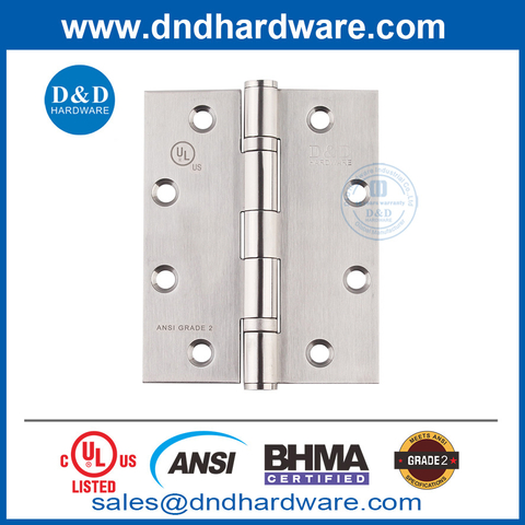Stainless Steel 5 Inch ANSI BHMA Grade 2 Fire Rated Door Hinge for East Middle Market-DDSS001-ANSI-2