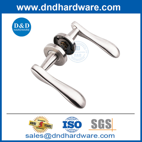 SS304 Basic Customization Bedroom Door Lever Handle for Wooden Door-DDSH014