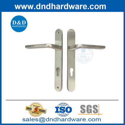 Door Handle Plate Stainless Steel Narrow Oval Plate Bedroom Door Lever Handle-DDNP001