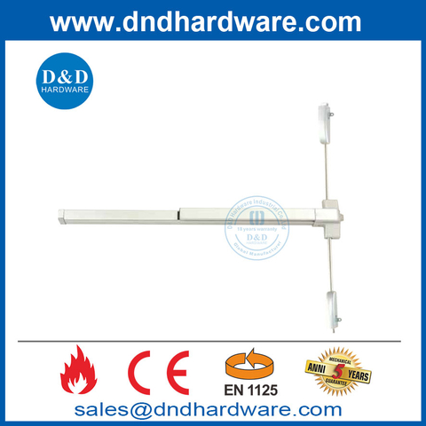 CE Fire Rated Exterior Fire Door Panic Device Panic Exit Hardware Push Cross Bar-DDPD049