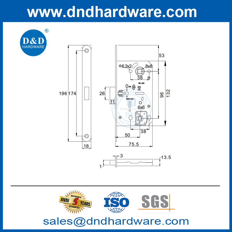 stainless steel magnetic lock