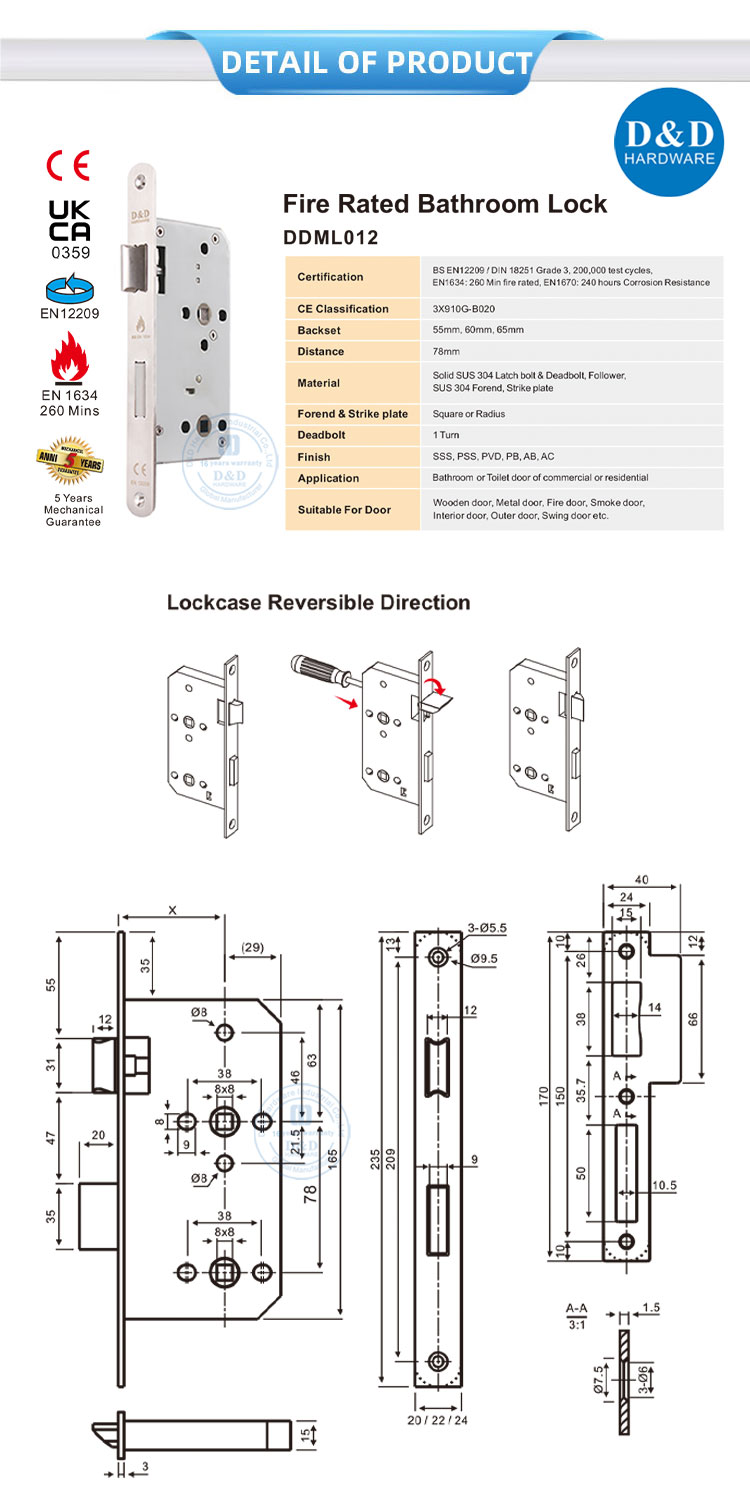mortise lock for bathroom door