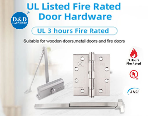 Door hardware for fire-rated openings