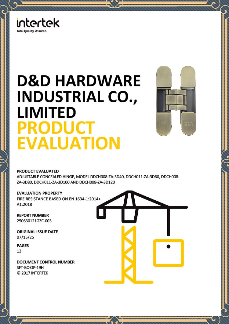 EN1935 concealed hinge