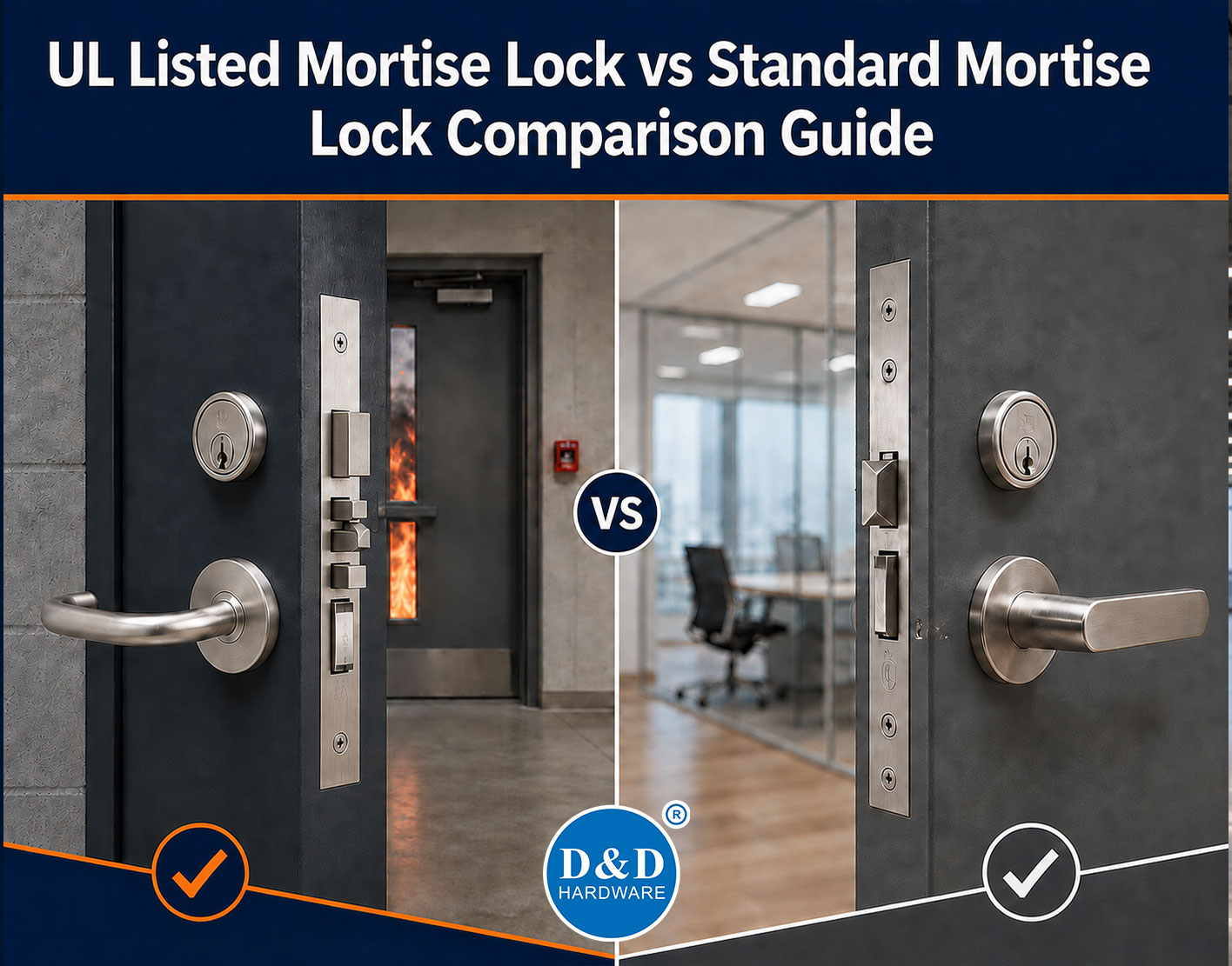UL Listed Mortise Lock vs Standard Mortise Lock Comparison Guide