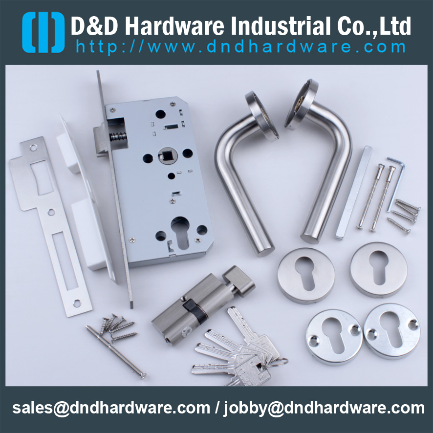 Stainless steel mortise lock with dead bolt for Entry Door-DDML001