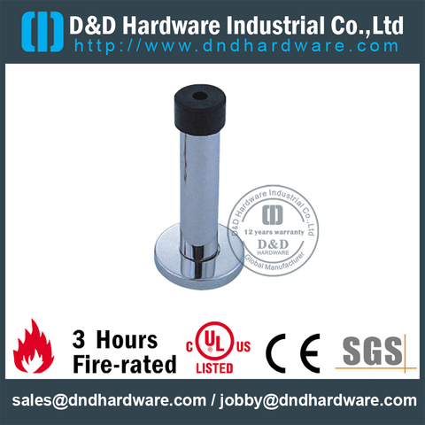 Stainless Steel Vertical Wall Mounted Door Stopper for Bathroom Door-DDDS015