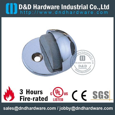 Zinc Alloy Floor Mounted Door Stopper for Exterior Double Door -DDDS003