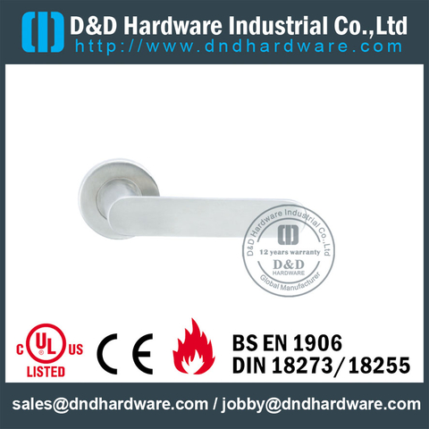 Stainless Steel 316 Designer Cast Lever Handle on Concealed Fix for Security Doors -DDSH009