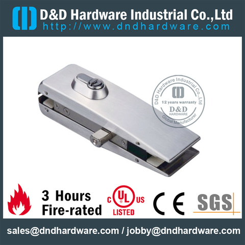Stainless Steel Security Patch Fitting Lock for Exterior Glass Door-DDPT010