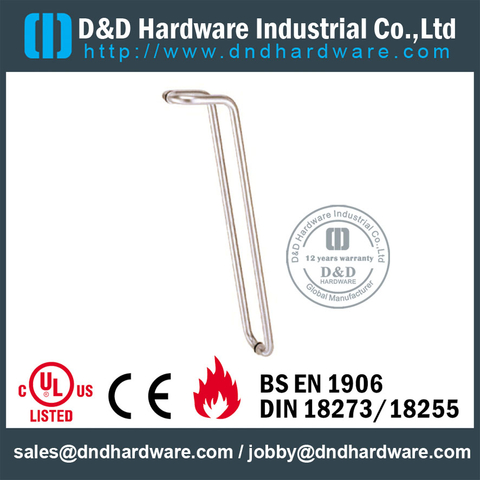 Stainless Steel 201 Tubular Pull Handle for Wooden Door -DDPH017