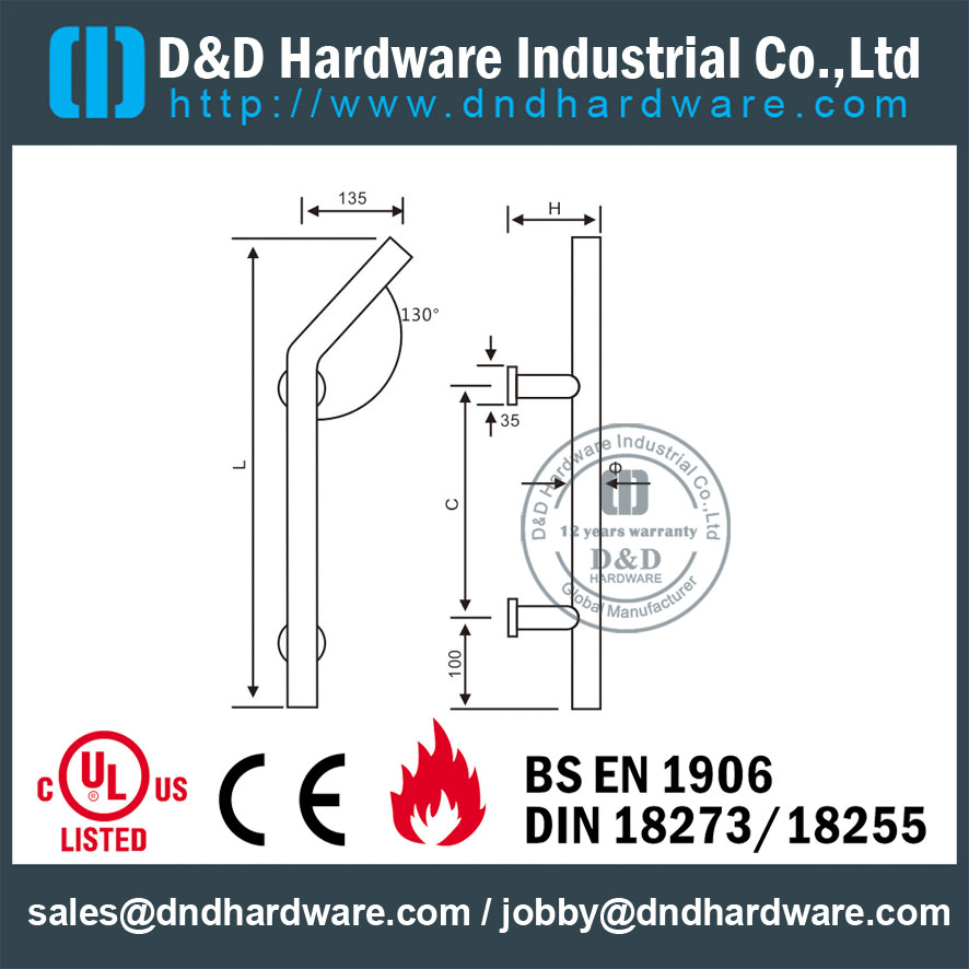SUS316 Modern Pull Handle-D&D Hardware