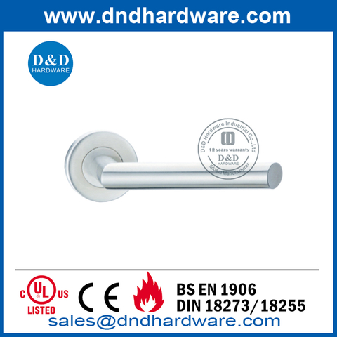 BS EN1906 Stainless Steel Fire External Door Handles for Wooden Door-DDTH012