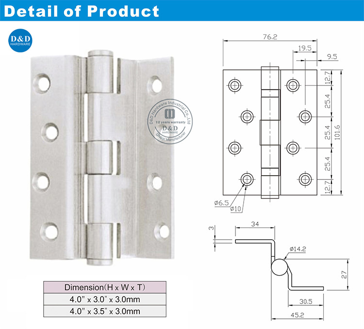 Crank Door Hinge-D&D Hardware