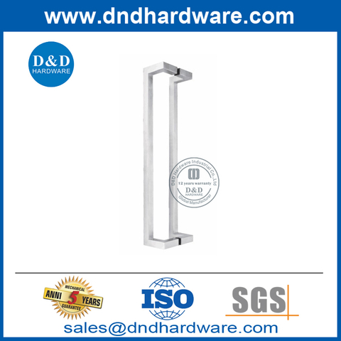 Double Side Stainless Steel Elegante Pull Handle for Office Glass Door-DDPH011