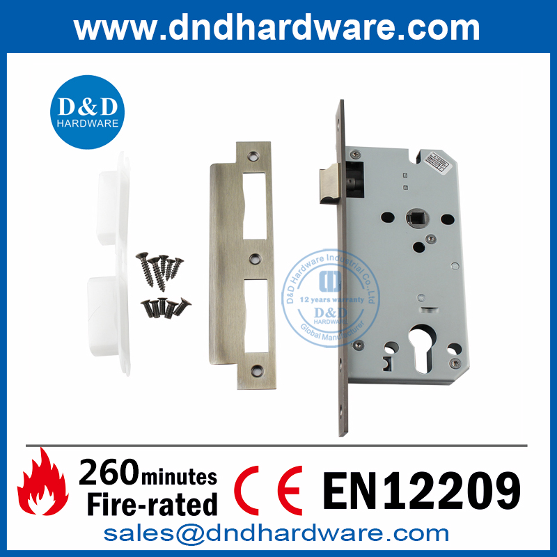 CE Marked Solid SUS304 Antique Brass Mortise Sash Door Lock-DDML009