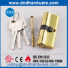 EN 1303 Solid Brass Polished Brass Double Cylinder Lock-DDLC003