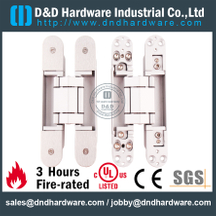 Heavy Duty Silver Sanding lid 3D Adjustable Concealed Hinge for Hotel Door-DDCH008-G80S