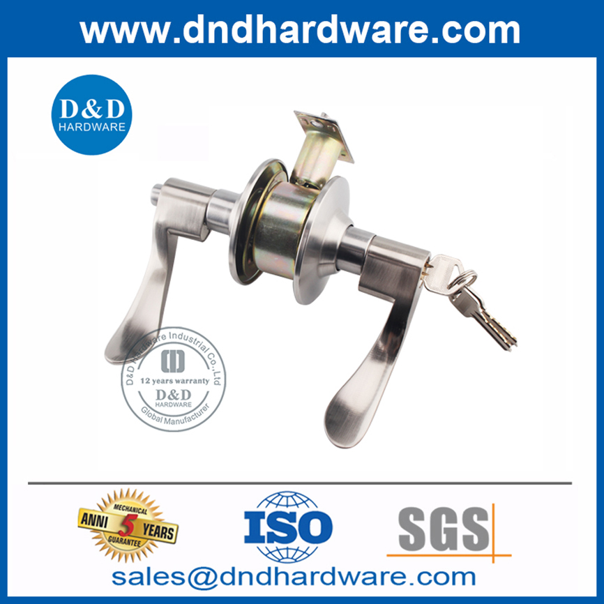 Zinc Alloy Lever Handle Lock Set for Commercial Door-DDLK005