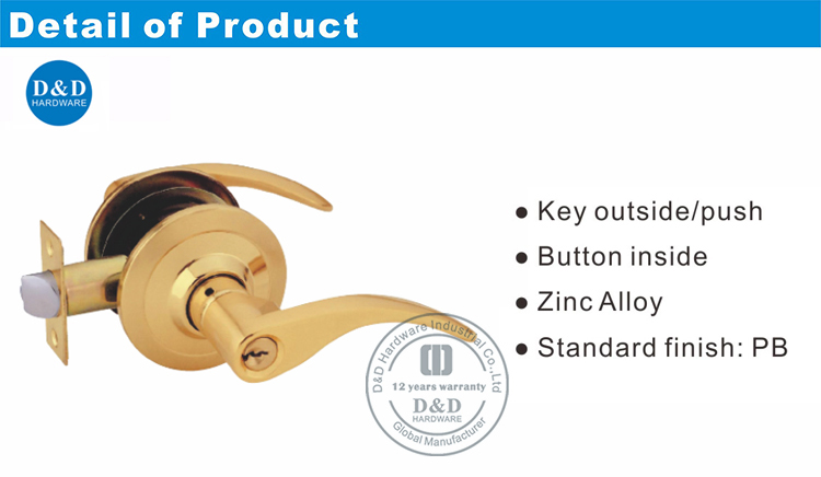 Stainless Steel Lever Lock Set