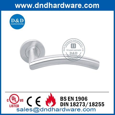 BS EN1906 Stainless Steel Hollow Lever Handle for Composite Door-DDTH008